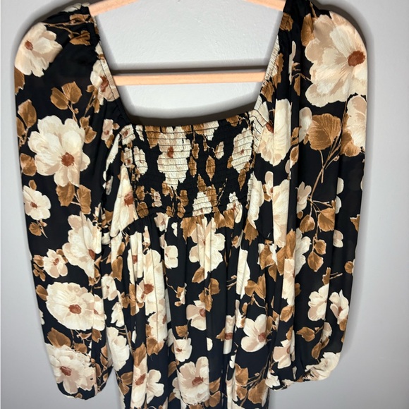 Abercrombie Emerson Balloon Sleeve Mini Dress - Picture 5 of 6